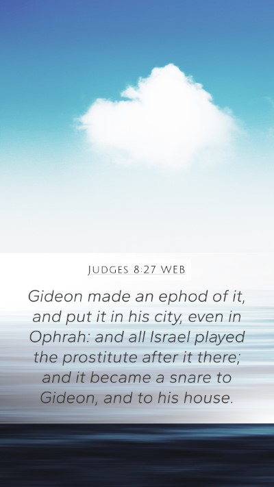 Judges 8:27 WEB Bible Verse Image