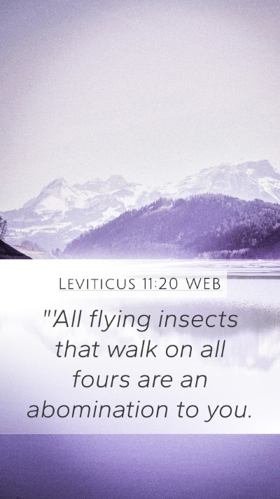 Leviticus 11:20 WEB Bible Verse Image
