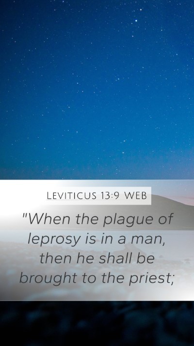 Leviticus 13:9 WEB Mobile Phone Wallpaper - 