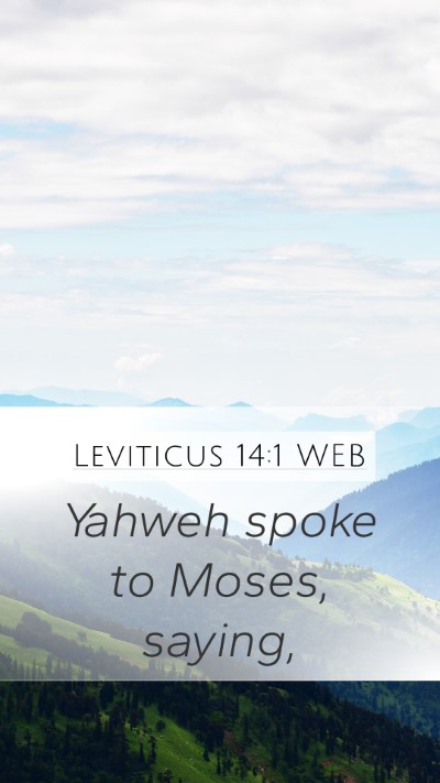 Leviticus 14:1 WEB Bible Verse Image