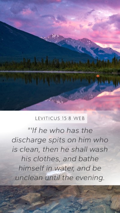 Leviticus 15:8 WEB Mobile Phone Wallpaper - 