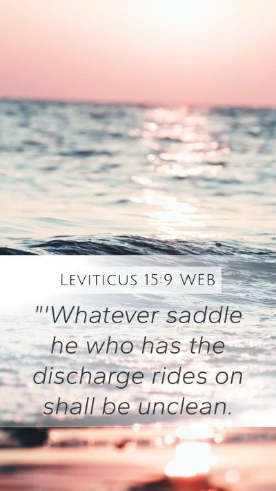 Leviticus 15:9 WEB Mobile Phone Wallpaper - 