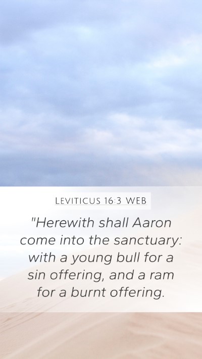 Leviticus 16:3 WEB Mobile Phone Wallpaper - 