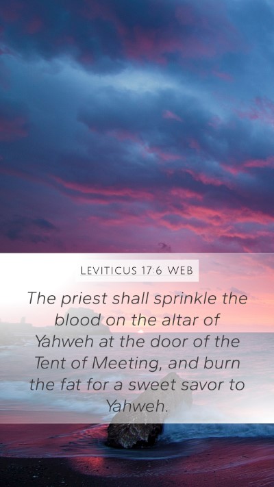 Leviticus 17:6 WEB Bible Verse Image