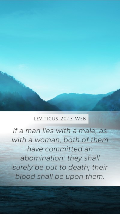 Leviticus 20:13 WEB Bible Verse Image