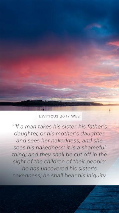 Leviticus 20:17 WEB Bible Verse Image