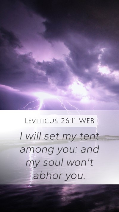 Leviticus 26:11 WEB Bible Verse Image
