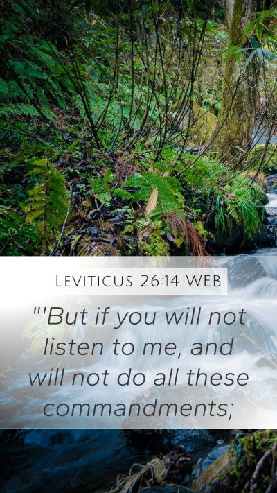 Leviticus 26:14 WEB Bible Verse Image