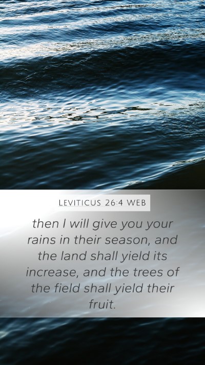 Leviticus 26:4 WEB Bible Verse Image