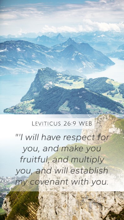 Leviticus 26:9 WEB Bible Verse Image