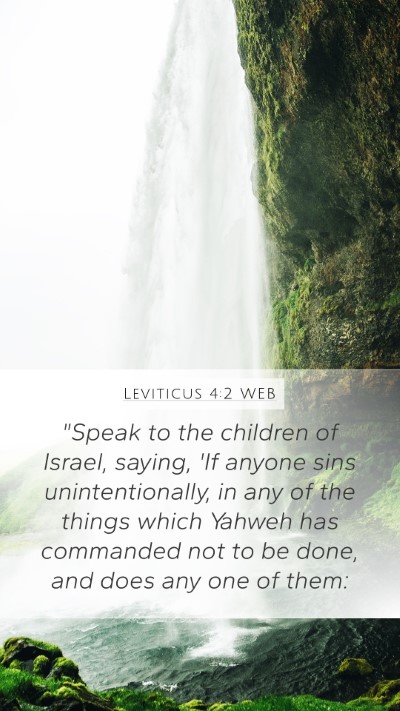 Leviticus 4:2 WEB Bible Verse Image