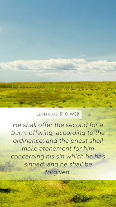 Leviticus 5:10 WEB Bible Verse Image