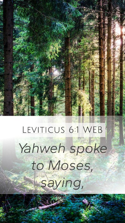 Leviticus 6:1 WEB Bible Verse Image