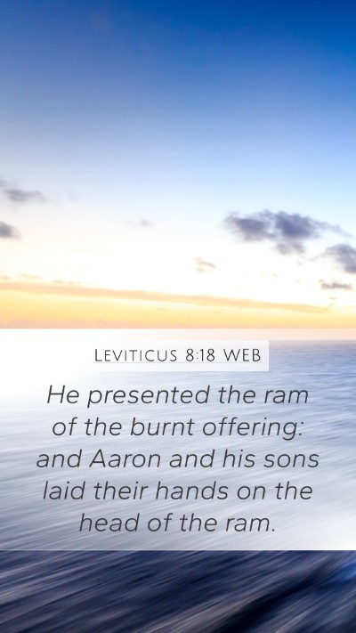 Leviticus 8:18 WEB Bible Verse Image
