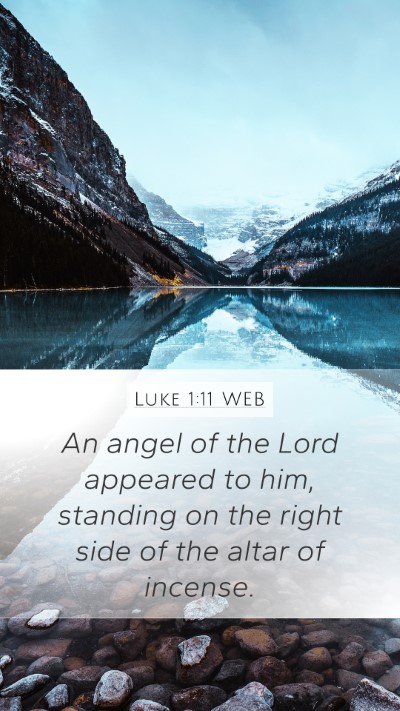Luke 1:11 WEB Bible Verse Image