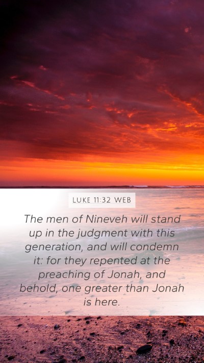 Luke 11:32 WEB Bible Verse Image