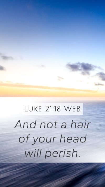 Luke 21:18 WEB Bible Verse Image
