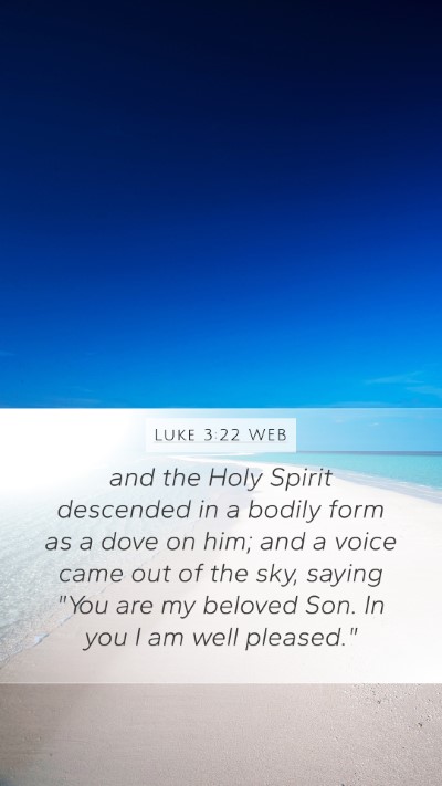 Luke 3:22 WEB Bible Verse Image