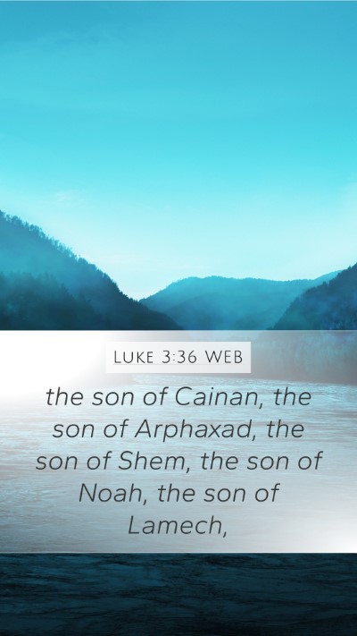 Luke 3:36 WEB Bible Verse Image