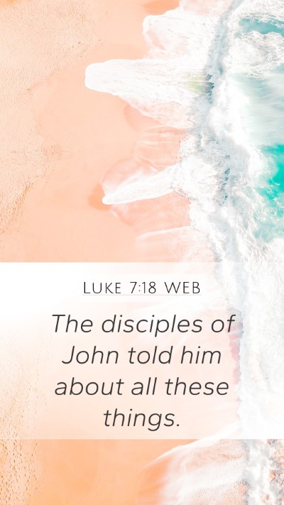 Luke 7:18 WEB Bible Verse Image