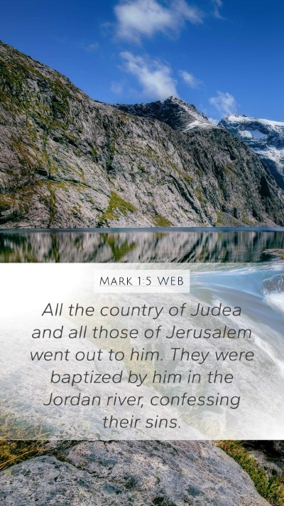 Mark 1:5 WEB Bible Verse Image