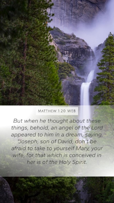 Matthew 1:20 WEB Bible Verse Image