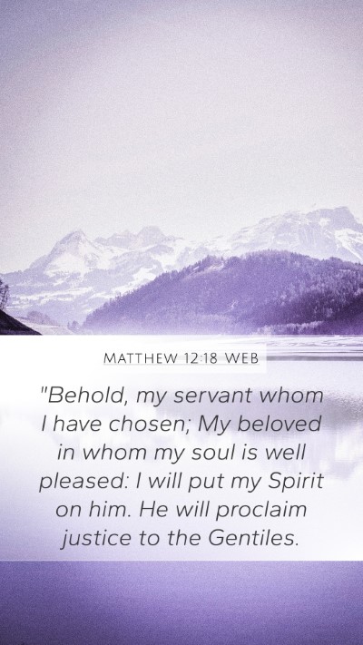 Matthew 12:18 WEB Bible Verse Image
