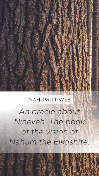 Nahum 1:1 WEB Bible Verse Image