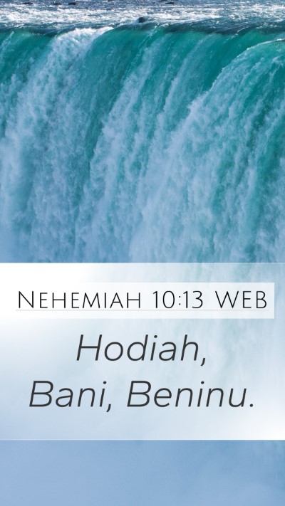 Nehemiah 10:13 WEB Bible Verse Image