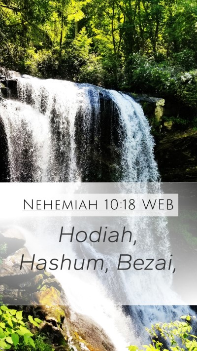 Nehemiah 10:18 WEB Bible Verse Image