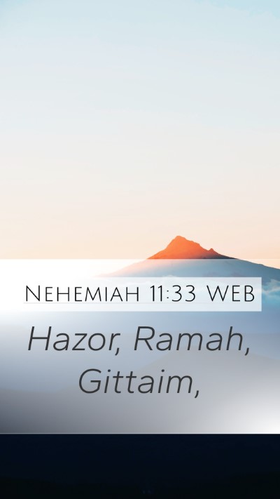 Nehemiah 11:33 WEB Bible Verse Image