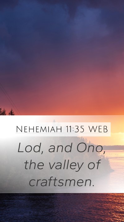 Nehemiah 11:35 WEB Bible Verse Image