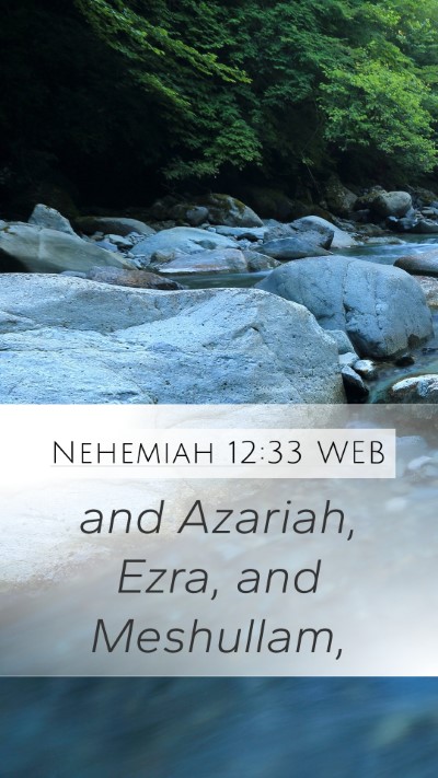 Nehemiah 12:33 WEB Bible Verse Image