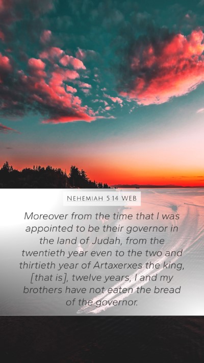 Nehemiah 5:14 WEB Bible Verse Image