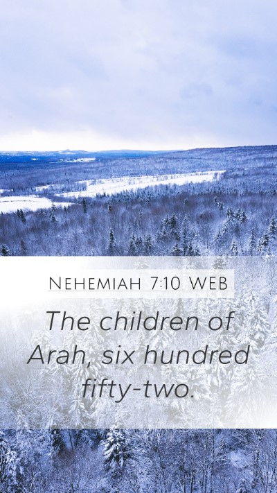 Nehemiah 7:10 WEB Bible Verse Image