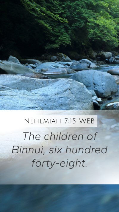 Nehemiah 7:15 WEB Bible Verse Image