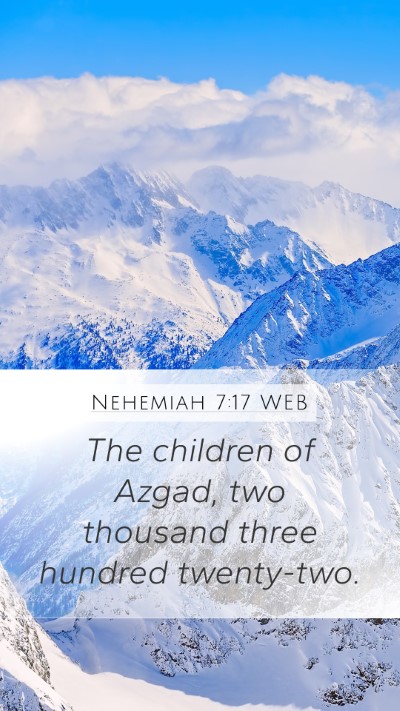 Nehemiah 7:17 WEB Bible Verse Image