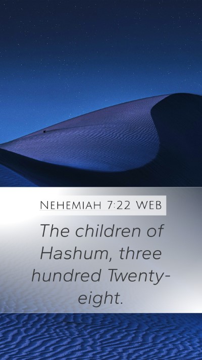 Nehemiah 7:22 WEB Bible Verse Image