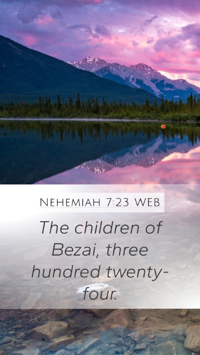 Nehemiah 7:23 WEB Bible Verse Image