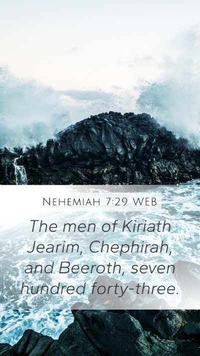 Nehemiah 7:29 WEB Bible Verse Image