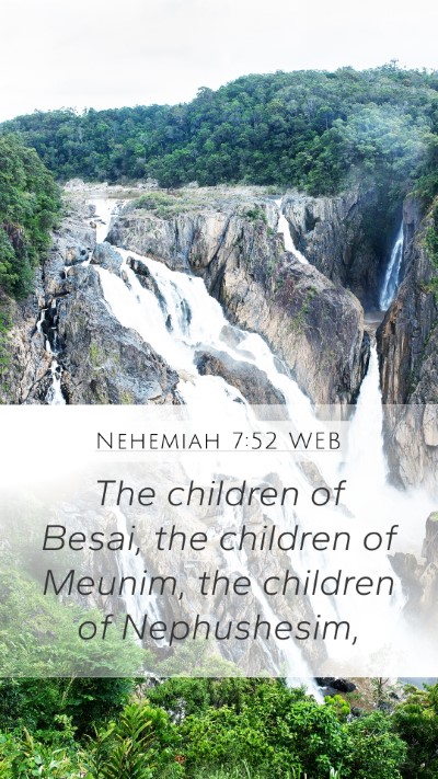 Nehemiah 7:52 WEB Bible Verse Image