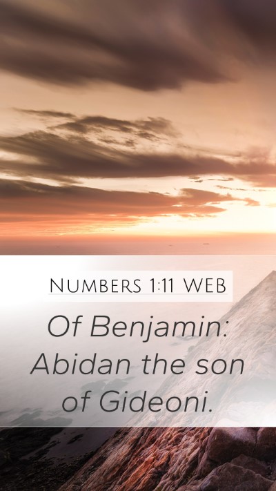Numbers 1:11 WEB Bible Verse Image