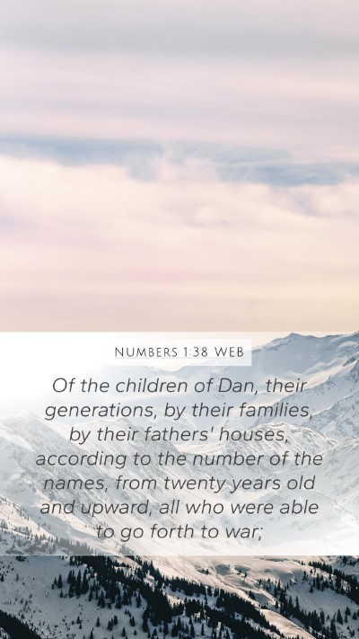 Numbers 1:38 WEB Bible Verse Image