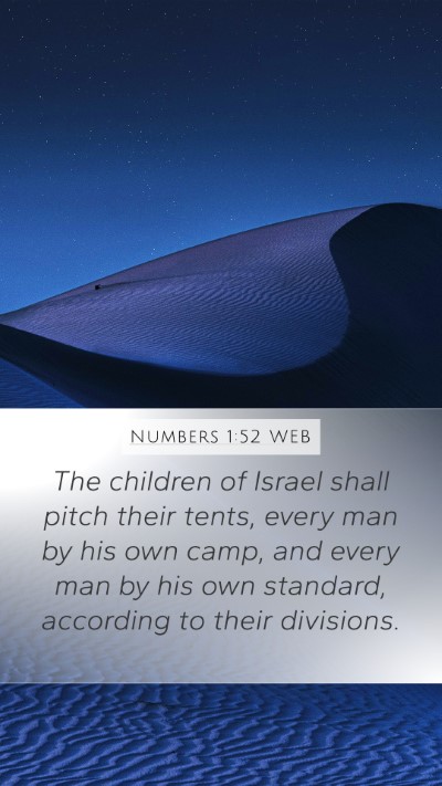 Numbers 1:52 WEB Bible Verse Image