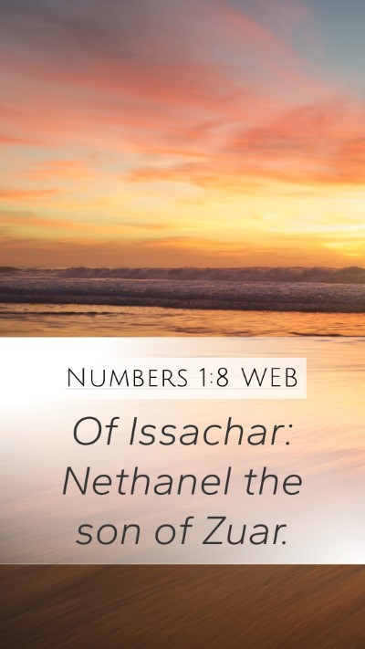 Numbers 1:8 WEB Bible Verse Image