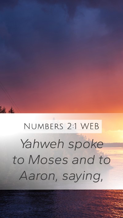 Numbers 2:1 WEB Bible Verse Image