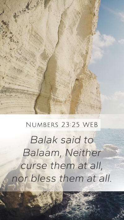 Numbers 23:25 WEB Mobile Phone Wallpaper - Balak said to Balaam, Neither curse them at all, - Mobile Bible Verse Wallpaper
