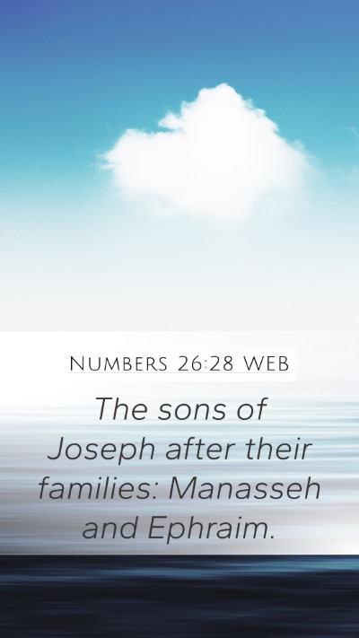 Numbers 26:28 WEB Bible Verse Image