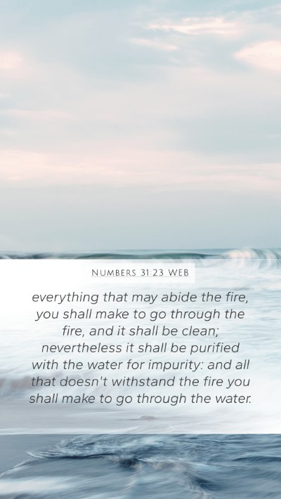 Numbers 31:23 WEB Mobile Phone Wallpaper - everything that may abide the fire, you shall - Mobile Bible Verse Wallpaper
