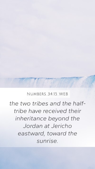 Numbers 34:15 WEB Bible Verse Image
